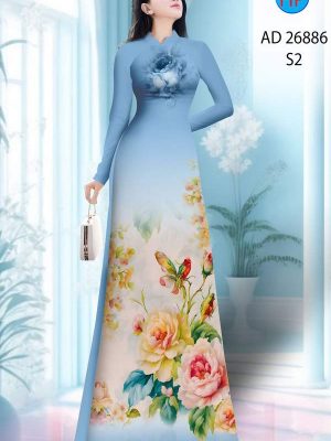 Vải Áo Dài Hoa In 3D AD 26886 30 1774229289 350 vai ao dai hoa in 3d ad 26886