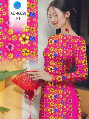 Vải Áo Dài Hoa In 3D AD 46058 26 1774315432 450 vai ao dai hoa in 3d ad 46058