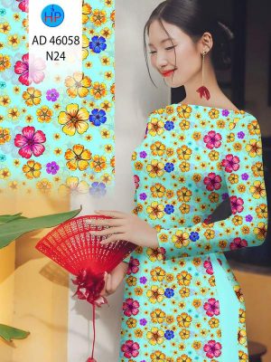 Vải Áo Dài Hoa In 3D AD 46058 30 1774315433 215 vai ao dai hoa in 3d ad 46058