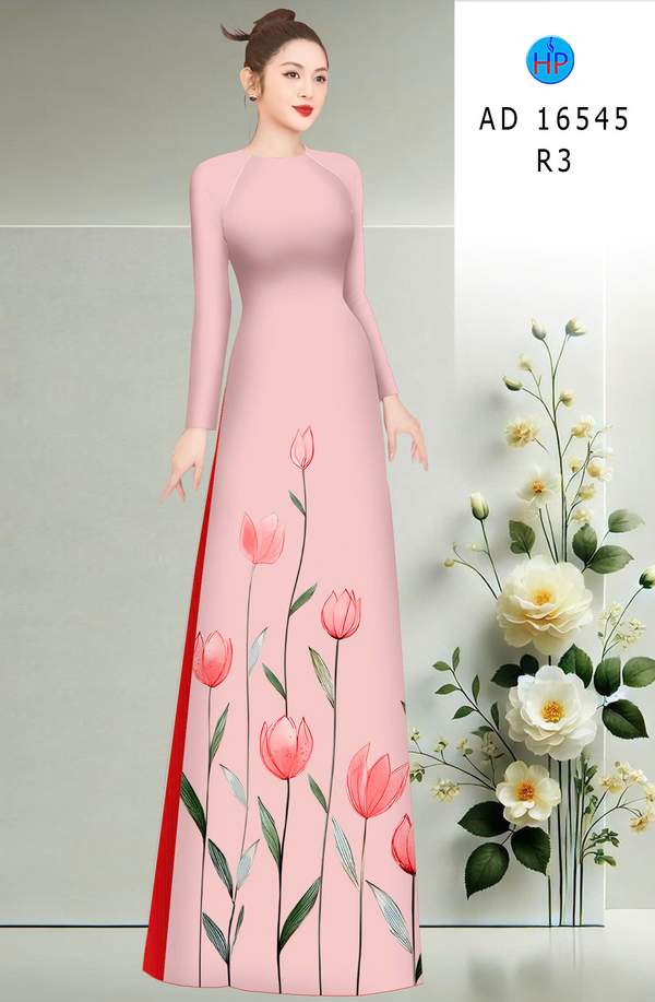 Vải Áo Dài Hoa Tulip AD 16545 3 1774401296 459 vai ao dai hoa tulip ad 16545