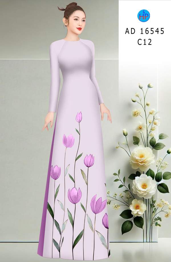 Vải Áo Dài Hoa Tulip AD 16545 6 1774401297 165 vai ao dai hoa tulip ad 16545