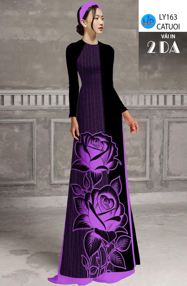 Vải Áo Dài Hoa Hồng AD LY163 10 1774663692 485 vai ao dai hoa hong ad ly163