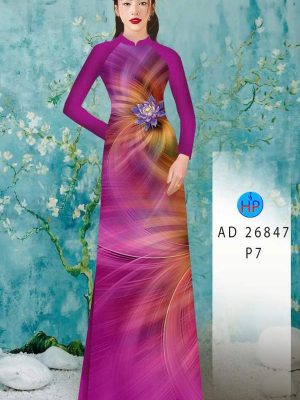 Vải Áo Dài Hoa In 3D AD 26847 21 vai ao dai hoa in 3d ad 26847