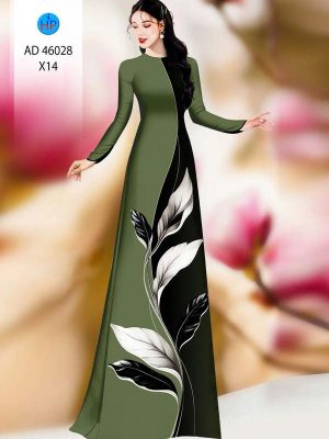 Vải Áo Dài Hoa In 3D AD 46028 21 vai ao dai hoa in 3d ad 46028
