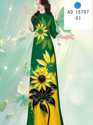 Vải Áo Dài Hoa Hướng Dương AD 16707 25 1775611941 165 vai ao dai hoa huong duong ad 16707