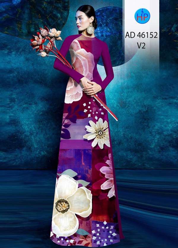 Vải Áo Dài Hoa In 3D AD 46152 6 1775696224 150 vai ao dai hoa in 3d ad 46152