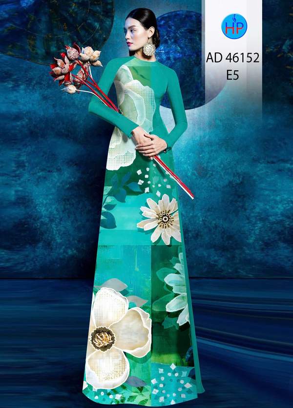 Vải Áo Dài Hoa In 3D AD 46152 10 1775696225 734 vai ao dai hoa in 3d ad 46152