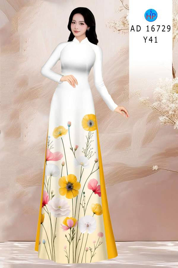 Vải Áo Dài Hoa In 3D AD 16729 10 1776213990 661 vai ao dai hoa in 3d ad 16729