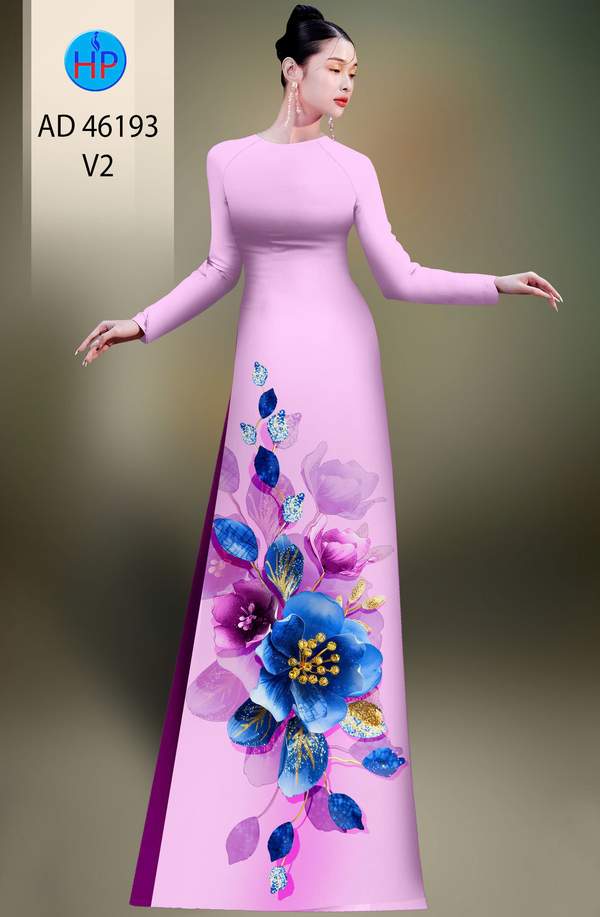 Vải Áo Dài Hoa In 3D AD 46193 5 1776214472 197 vai ao dai hoa in 3d ad 46193