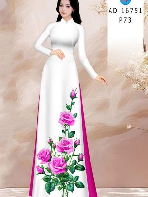 Vải Áo Dài Hoa Hồng AD 16751 24 1776823474 878 vai ao dai hoa hong ad 16751