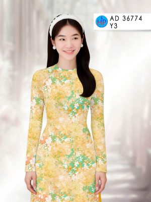 Vải Áo Dài Hoa Đều AD 36774 20 vai ao dai hoa deu ad 36774