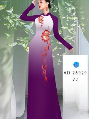 Vải Áo Dài Hoa In 3D AD 26929 21 vai ao dai hoa in 3d ad 26929