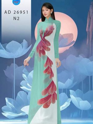 Vải Áo Dài Hoa In 3D AD 26951 21 vai ao dai hoa in 3d ad 26951