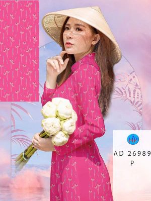 Vải Áo Dài Hoa In 3D AD 26989 20 vai ao dai hoa in 3d ad 26989