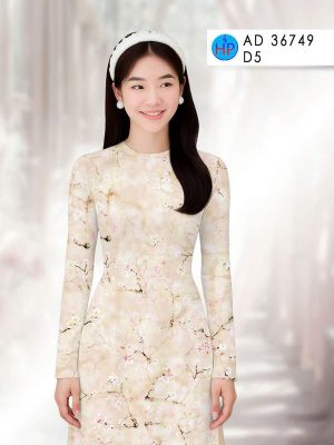 Vải Áo Dài Hoa In 3D AD 36749 20 vai ao dai hoa in 3d ad 36749