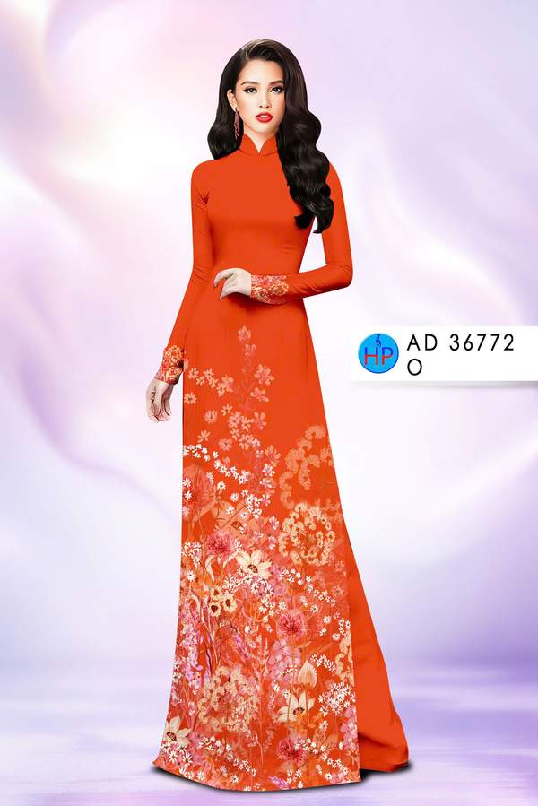Vải Áo Dài Hoa In 3D AD 36772 1 vai ao dai hoa in 3d ad 36772