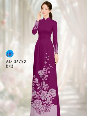 Vải Áo Dài Hoa In 3D AD 36792 20 vai ao dai hoa in 3d ad 36792