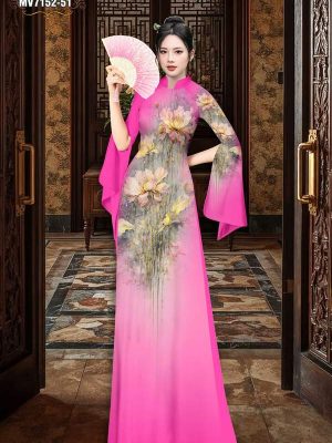 Vải Áo Dài Hoa In 3D AD MV7152 25 vai ao dai hoa in 3d ad mv7152