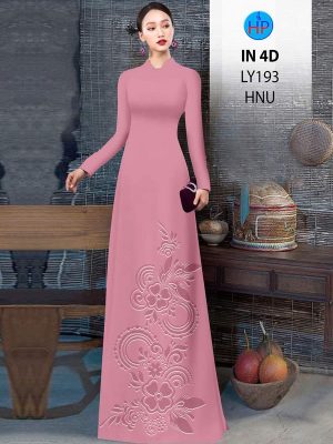 Vải Áo Dài Hoa In Chìm 4D AD LY193 32 vai ao dai hoa in chim 4d ad ly193
