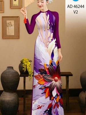 Vải Áo Dài Hoa In 3D AD 46244 21 1778117593 702 vai ao dai hoa in 3d ad 46244