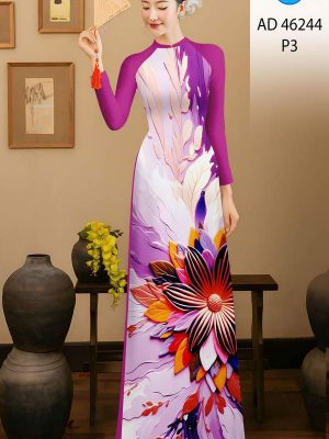 Vải Áo Dài Hoa In 3D AD 46244 30 1778117595 873 vai ao dai hoa in 3d ad 46244