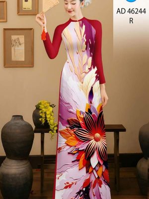 Vải Áo Dài Hoa In 3D AD 46244 32 1778117596 307 vai ao dai hoa in 3d ad 46244
