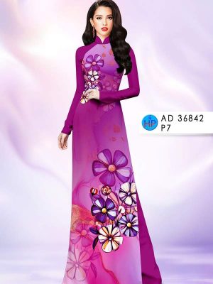 Vải Áo Dài Hoa In 3D AD 36842 30 1778207541 13 vai ao dai hoa in 3d ad 36842