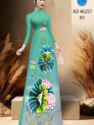 Vải Áo Dài Hoa Sen AD 46257 33 1778642751 287 vai ao dai hoa sen ad 46257
