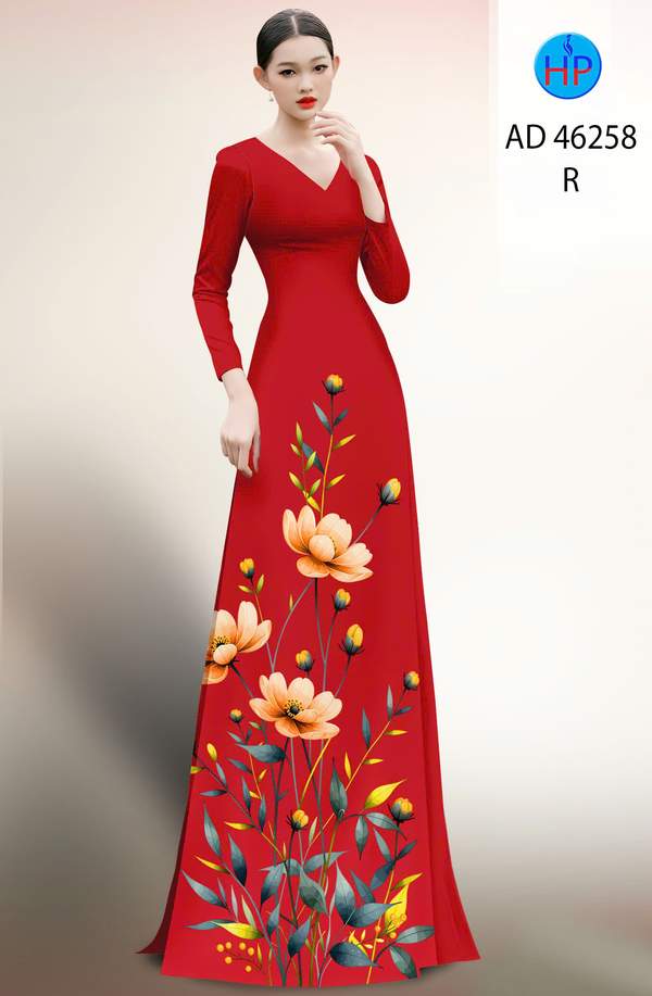 Vải Áo Dài Hoa In 3D AD 46258 3 1778643195 381 vai ao dai hoa in 3d ad 46258