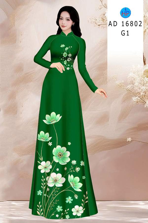 Vải Áo Dài Hoa In 3D AD 16802 4 1778643624 132 vai ao dai hoa in 3d ad 16802