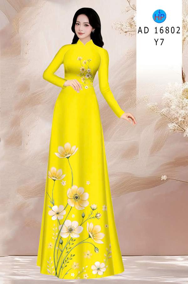 Vải Áo Dài Hoa In 3D AD 16802 3 1778643624 87 vai ao dai hoa in 3d ad 16802