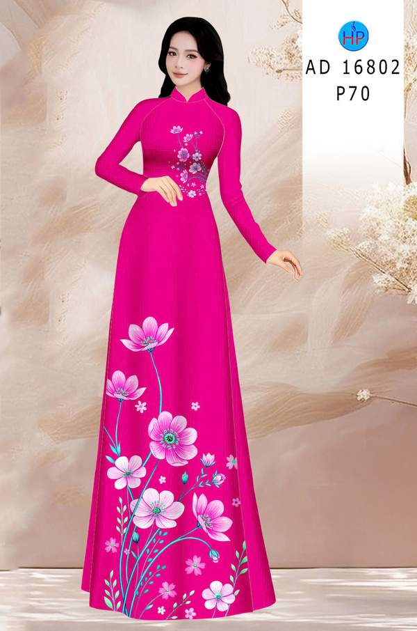 Vải Áo Dài Hoa In 3D AD 16802 9 1778643625 401 vai ao dai hoa in 3d ad 16802