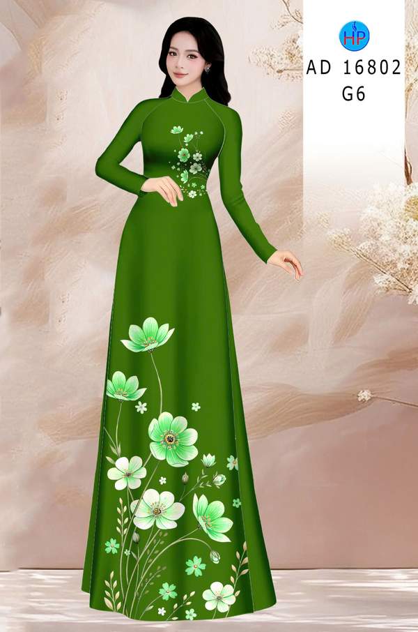 Vải Áo Dài Hoa In 3D AD 16802 10 1778643625 44 vai ao dai hoa in 3d ad 16802