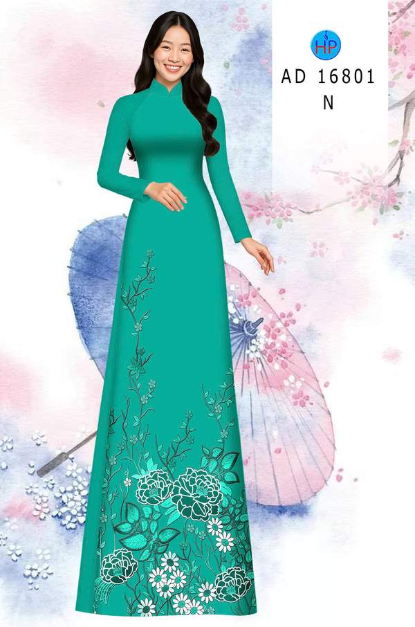 Vải Áo Dài Hoa In 3D AD 16801 5 1779436404 114 vai ao dai hoa in 3d ad 16801