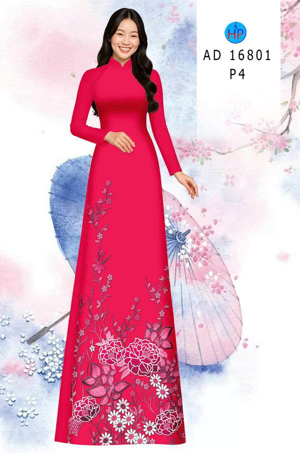Vải Áo Dài Hoa In 3D AD 16801 4 1779436404 893 vai ao dai hoa in 3d ad 16801