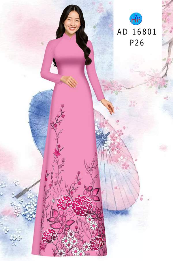 Vải Áo Dài Hoa In 3D AD 16801 20 1779436407 214 vai ao dai hoa in 3d ad 16801
