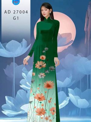 Vải Áo Dài Hoa Cúc AD 27004 22 vai ao dai hoa cuc ad 27004