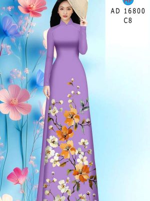 Vải Áo Dài Hoa In 3D AD 16800 20 vai ao dai hoa in 3d ad 16800