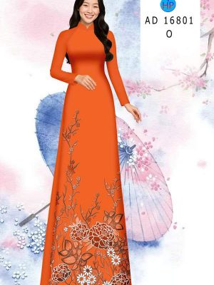 Vải Áo Dài Hoa In 3D AD 16801 24 vai ao dai hoa in 3d ad 16801