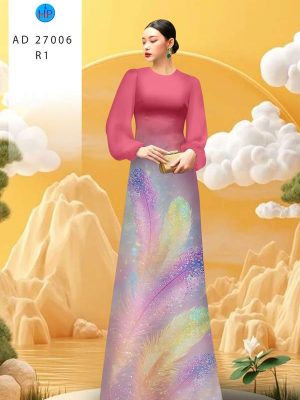 Vải Áo Dài Hoa In 3D AD 27006 24 vai ao dai hoa in 3d ad 27006
