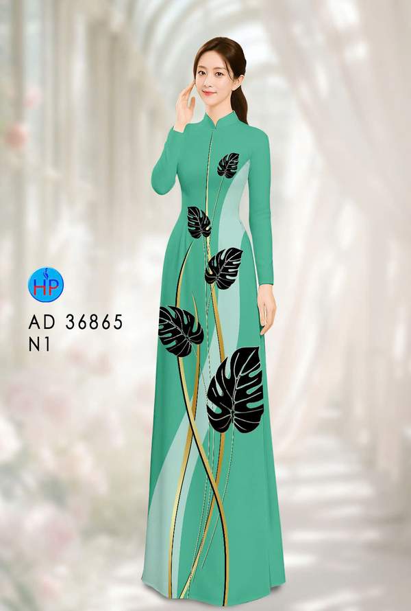 Vải Áo Dài Hoa In 3D AD 36865 1 vai ao dai hoa in 3d ad 36865