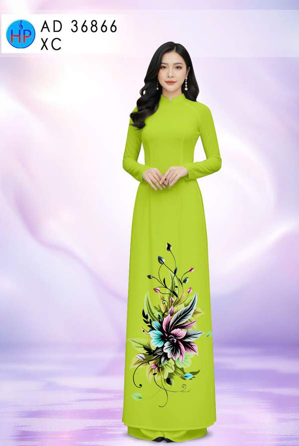 Vải Áo Dài Hoa In 3D AD 36866 1 vai ao dai hoa in 3d ad 36866