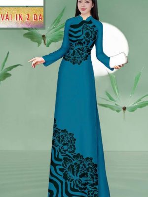 Vải Áo Dài Hoa In 4D AD MT196 20 vai ao dai hoa in 4d ad mt196