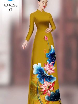 Vải Áo Dài Hoa Sen AD 46228 20 vai ao dai hoa sen ad 46228
