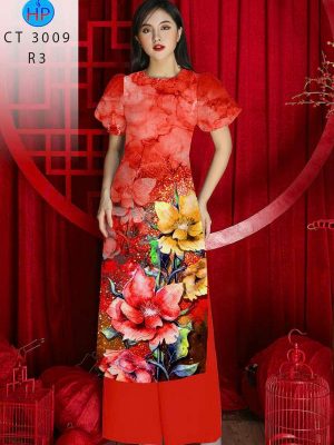 Vải Áo Dài Hoa In 3D AD 3009 21 1780452079 182 vai ao dai hoa in 3d ad 3009