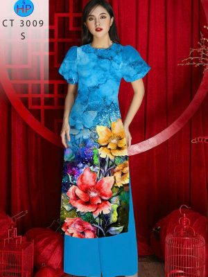 Vải Áo Dài Hoa In 3D AD 3009 20 1780452079 216 vai ao dai hoa in 3d ad 3009