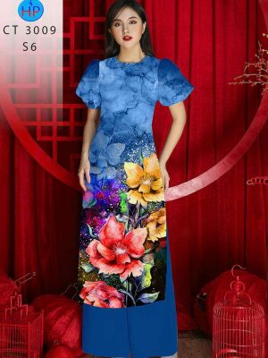 Vải Áo Dài Hoa In 3D AD 3009 28 1780452080 251 vai ao dai hoa in 3d ad 3009
