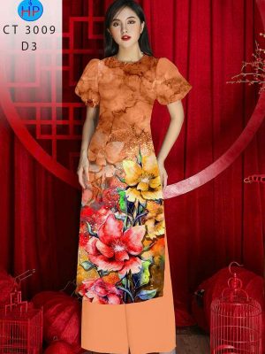 Vải Áo Dài Hoa In 3D AD 3009 25 1780452080 273 vai ao dai hoa in 3d ad 3009