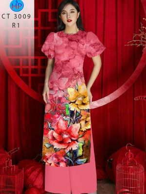 Vải Áo Dài Hoa In 3D AD 3009 26 1780452080 7 vai ao dai hoa in 3d ad 3009