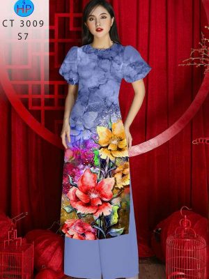 Vải Áo Dài Hoa In 3D AD 3009 30 1780452081 343 vai ao dai hoa in 3d ad 3009